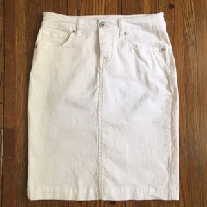 White denim pencil skirt by Style & Co